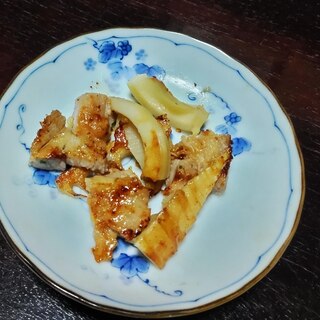 たけのこと豚肉の炒め物